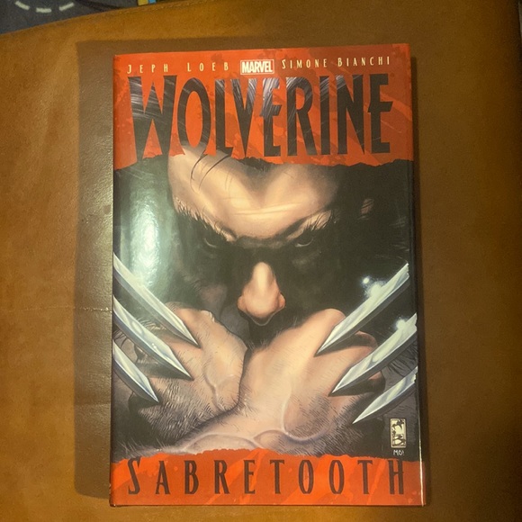 Marvel Hard Cover Comic Book Wolverine Sabretooth MSRP 45 X-Men - Picture 1 of 2